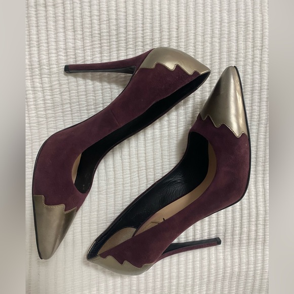 Fendi Roma suede and leather pumps - Picture 5 of 7